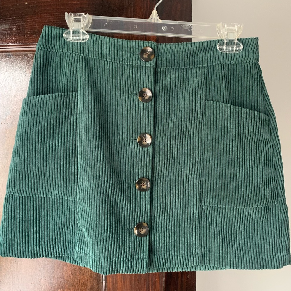 Topshop Corduroy Mini Skirt